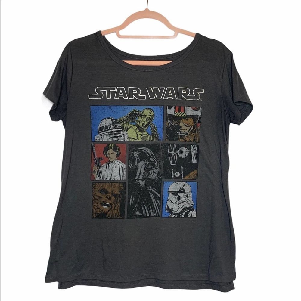 Star Wars Multicolor Character Block Graphic Tee - image 1